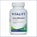 Vitality Trace Minerals + Chlorella 30 Days/Capsules-Canadian-Made Full Spectrum Mineral Complex, Zink, Selenium & More ondersteunt Energie & Immunity. Veganist, Allergen-Free.