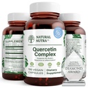 Natural Nutra Quercetin Complex with Bromelain and Vitamin C Citrus Bioflavonoid Supplement, Support Body to Seasonal Changes & Body Redness, Promotes Liver Health, 100 Vegan and Vegetarian Capsules