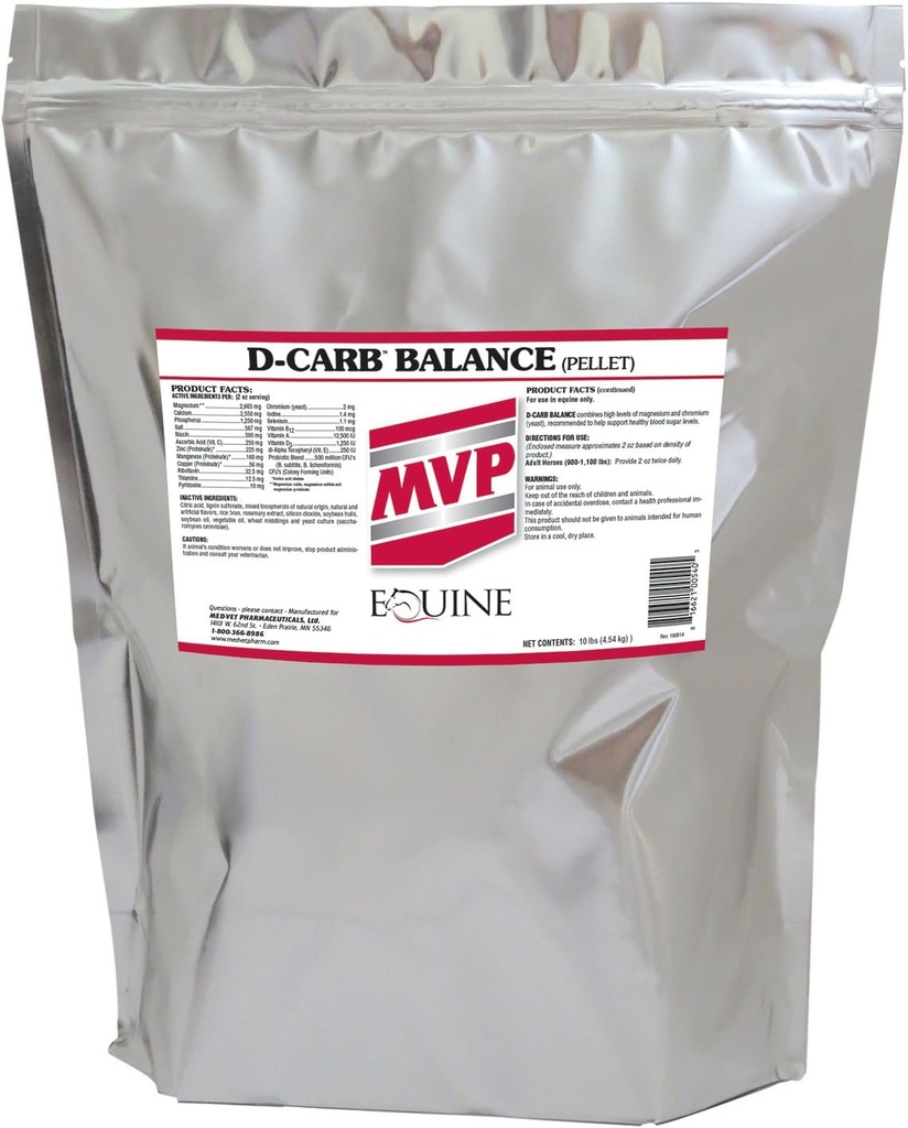 MVP D-Carb Balance (10lb) Ondersteunt Glucose Metabolisme + Vitaminen en Probiotica...
