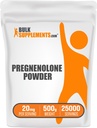 BulkSupplements.com Pregnenolone Powder - Suplemento nutricional, Pregnenolona 20mg - Pure & Gluten Free, 20mg por porción, 500g (1.1 lbs) (Pack of 1)