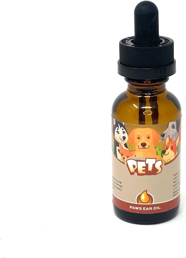 Punkin Butt Ear Oil for Cats & Dogs (1 butelka oz) Butelka: 124; Organiczny czosnek, Mullein i Calendula Ear Drops