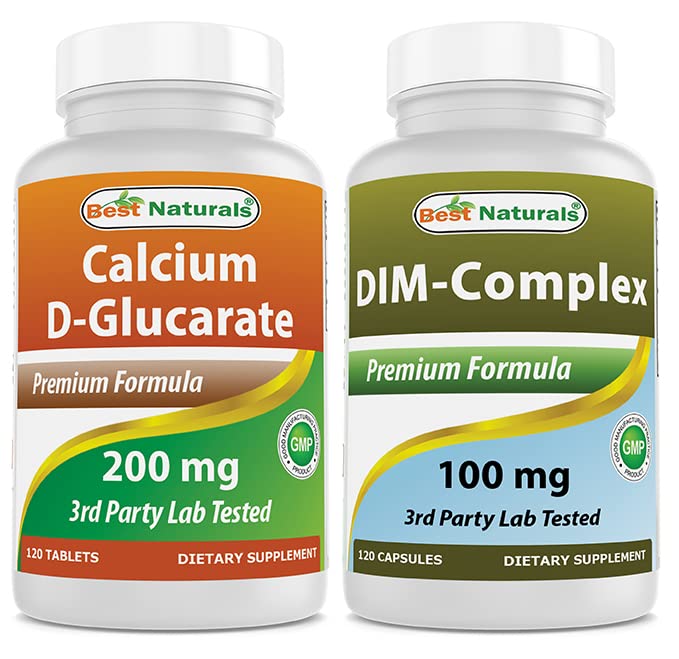 Calcium D-Glucarate 200 mg & DIM Supplement 100 mg