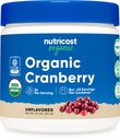 Nutricost Organic Cranberry Powder 8oz, 5g per Serving, Gluten-Free | GMO-Free
