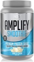 AMPLIFY NDS Nutrition Smoothie Premium Whey Protein Powder Shake with Added Greens and Amino Acids - Φτιάξτε Lean Myster, Gain Strength, Lasting Energy, and Lose Fat - Vanilla (30 Servings)