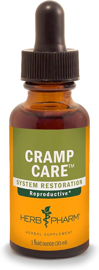 Херб Pharm Cramp Care Liquid Herbal Extract Drops to support a Healthy Menstrual Cycle, 1 Oz