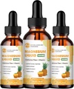 M inch (3 Pack) maqnit Glycinate Drops - Fiber Bromelain Vitamin B,C,D - % 98 Pills Gummies