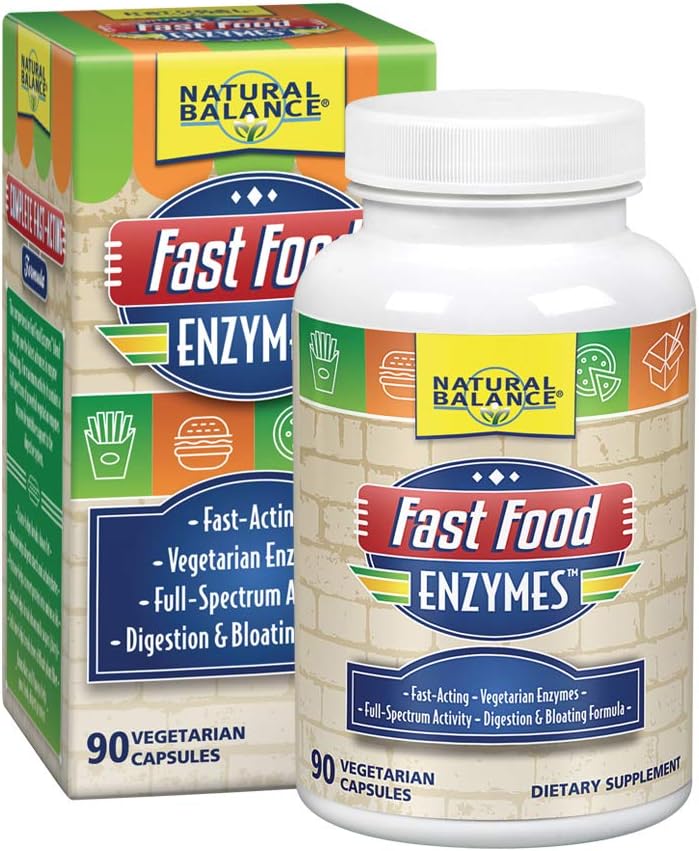 Natürliche Balance Fast Food Enzyme, 90-Capsules