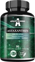 APOLLO'S HEGEMONY Astaxanthin 8 mg fra Microalgae Hematococcus pluvialis - 90 Vegan Capsules - 3 måneders forsyning - Kraftig antioksidant - Diett Supplement