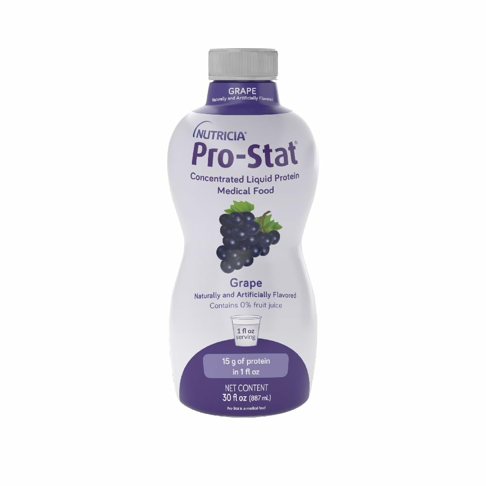 Pro-Stat Концентрований Рідкий протеїн Медична їжа - Грапе, 30 Fl Oz пляшки