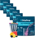 DripDrop Hydration Packates - Bold Variety Pack - Vieno Serve Electrolytes Mill Small Mix - Watermelon, Berry, Lemon, Orange - Non-GMO, Gluten Free, Vegan - 192 Sticks