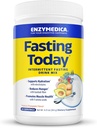 Enzymedica, Fasting Today, Permanent Fasting Drink Mix with Electrolyte Mill Additive for hydration, Appetite and Music Health, Keto Friendly, Tropical Pineapple Favor, 24 Servings