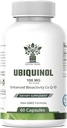 Ubiquinol CoQ10 100mg - Biodispoñibilidade mellorada, Suplemento de alta absorción - Non-GMO, Gluten gratis para a saúde cardíaca e soporte cardiovascular, 60 cápsulas