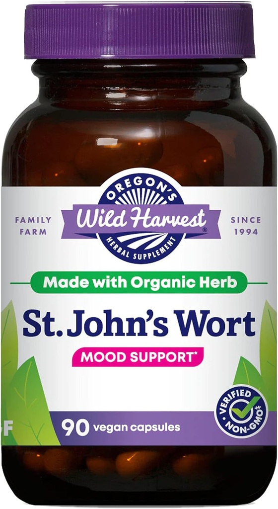 Oregon's Wild Harvest St John's Wort Supplement, 90 grófov