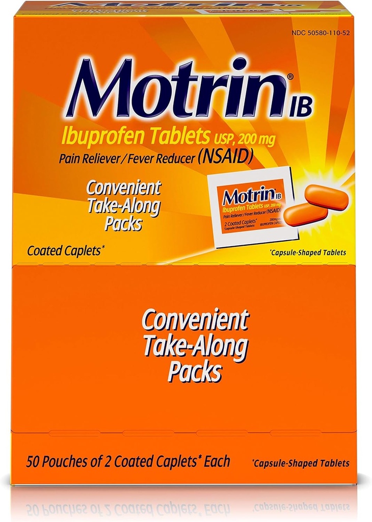 Motrin IB 48152 Ibuprofen 碑文,2 计数(50册)