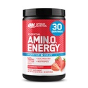 Optimum Nutrition Amino Energy Powder Plus Focus, with BCAA, Electrolytes, and Caffeine, Juicy Strawberry, 30 Servings (Packaging May Vary)