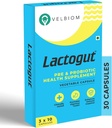 Lactogut Probiotics Addition for Immunity and Digestive Health, Gut Health Multi Shire and Site-Specific Pre- Probiotic Formulės Padeda Ibs ir Ibd - 30 kapsulės
