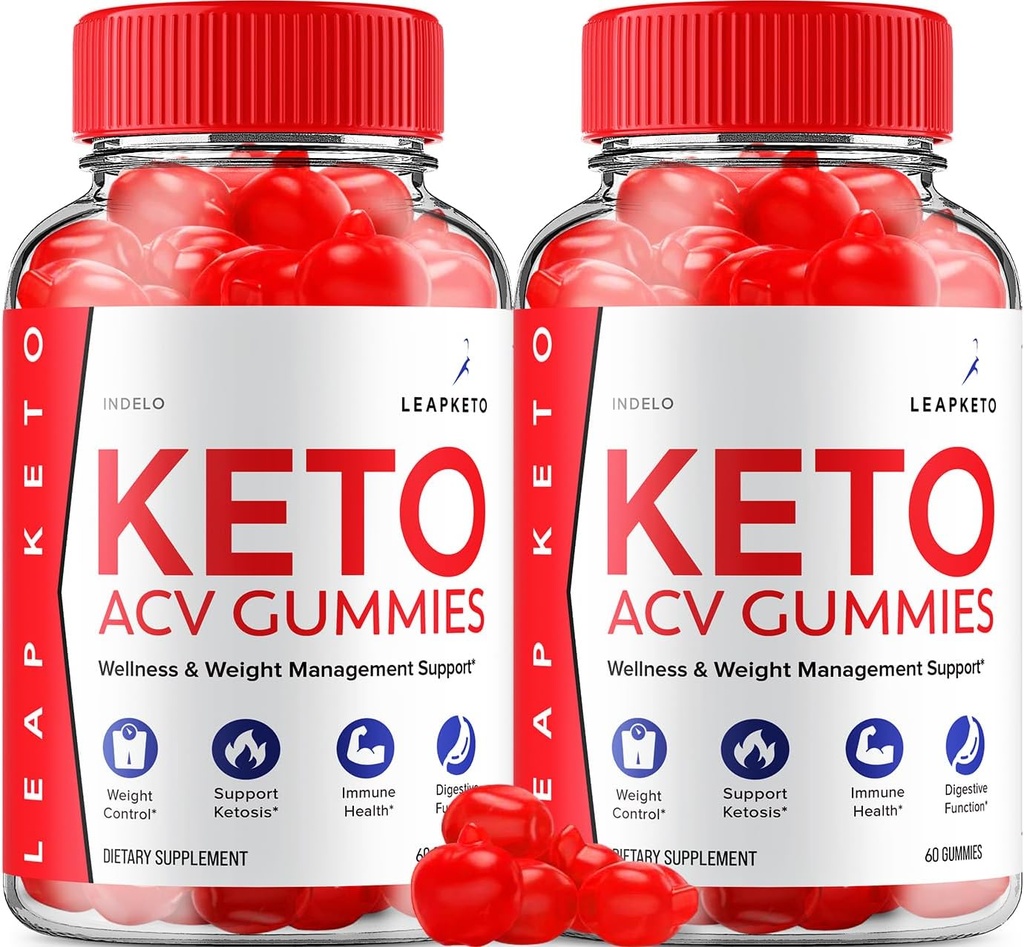 (2 Pack) Leap Keto ACV Gummies - Advanced Formula Leap Keto Plus Weight Management ACV Gummis Apple Cider Essig Keto Leap ACV Gummies Nahrungsergänzungsmittel Bewertungen Männer Frauen (120 Gummi)