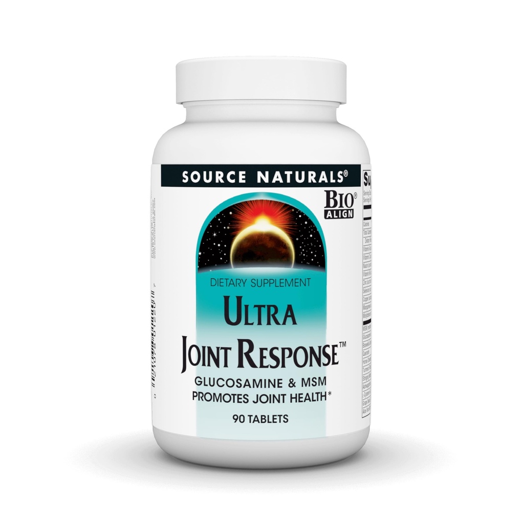 Source Naturals Ultra Joint Response, Bio-Align, Glucosamine and MSM, Promotes Joint Health* - 90 Tablets
