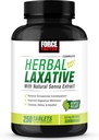 FORCE FACTOR Βότανο Laxative for Constipation Relief for Adults, Dibestion Supplement Made with Senna to Cleanse, Detox, and Soothe, Laxatives for Constipation for Women and Men, 250 Tablets