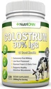 Colostrum - 1000 mg - 120 kapselia - 30% IgG - ei-GMO US Dairy - First Lypsäminen Naudan kolostrum - Low Heat Processed - Great for GI Tract Health - Immunosupport - Bone and Muscle Health