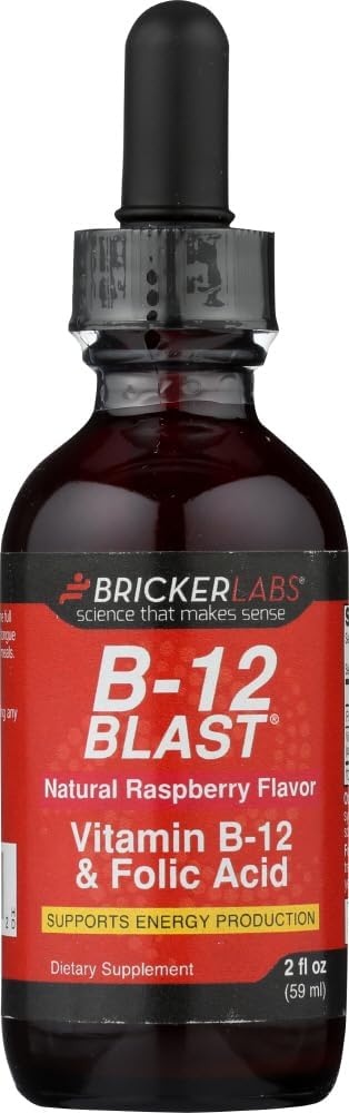 Star Sun Depot Bricker Labs B-12 Blast, Raspberry - 2 Oz (Pack of 1) תמונה May Vary