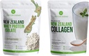 Antler Farms - 100% Grass Fed Nya Zeeland Whey Protein Isolate & Collagen Powder Bundle