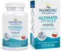 Nordic Naturals Ultimate Omega Minis, Strawberry Flavor - 60 Minis Soft Gels - 1120 mg Omega-3 - High-Potency Fish Oil Supplement - EPA & DHA - Främjar hjärn- och hjärthälsa - 30 portioner