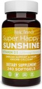 מותגים בסיסיים Super Sunshine ויטמין D3 5000IU, 240-count (Pack of 1)