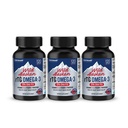 NANOWELL Wild Alaskan rTG Omega-3 Fish Oil 1196mg - EPA, DHA, Vitamin D3 & E - 120 Softgels x 3 Bottles (360 Count)
