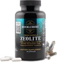 BUCKLEBURY Микронизирани Zeolites капсули - Mineral Zeoite Detox за възрастни - Подпомага имунната система, метаболизма и храненето - Advanced Formula for Men & Women - 90 Вегетариански капсули