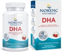 Nordic Naturals DHA, Strawberry - 90 Soft Gels - 830 מ"ג אומגה 3 - High-Intensity DHA Formula for Brain & Nervous System Support - Non-GMO - 45 משרתים