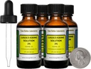 Lugol 's Jodine / 2% Solution / 4 Oz in Four Amber Glass Botttle / Free Droppers / USA