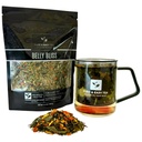 Čisté a snadné čaj, Břicho Bliss, Přírodní Detox & Bloating Relief Tea, 100% přírodní volné Leaf hubnutí směs s Yerba Mate, Pampeliška Leaf, Caffeinované, 30-denní dodávky, 100g