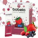 Bobelo Self Carbonating Hydration Packets - Mistura de bebida de baixas calorias, Eletrolíticos Powder Packets - Friendly Keto, Sugar Free Water Enhancer - Refrigerante & Água Espumante Alternativa - Berries de montanha (30ct)
