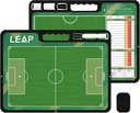 LEAP Coach Board Premium Tactical Clipboard Two Sides med Full & Half Court Dry Erase Marker Board för Basketball, Baseball, Fotboll, Hockey
