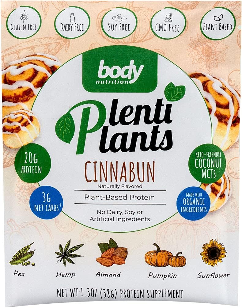 PlentiPlants Plant Based Protein (CinnaBun, 38g)