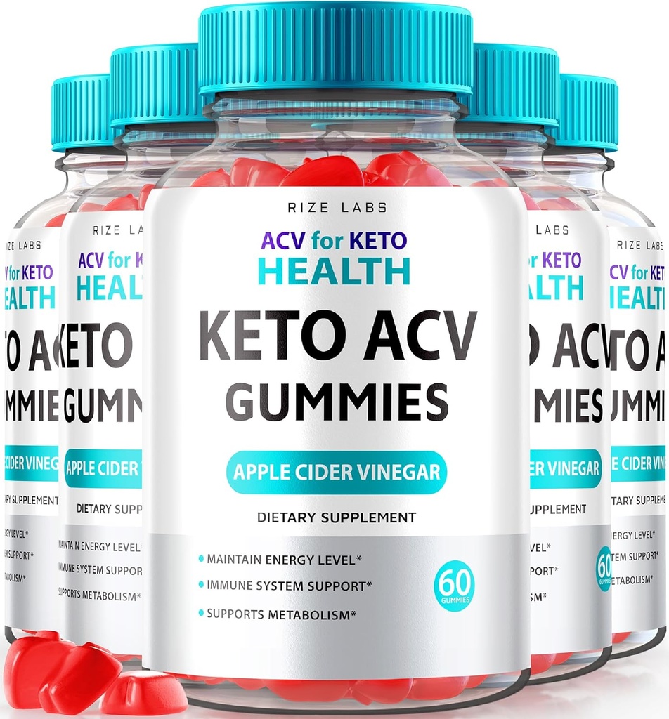 Rize labs - ACV Keto Health Gummies - 750mg Advanced Weight Loss with Apple Sider Vinegar ACV Supplement for Belly Fat (300 Gummies)