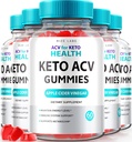 Rize Labs - ACV สําหรับ Keto Health Gamies - 750mg ขั้นสูง Weights กับ Apple Simder Lineg ACV Supplement for Belly Fat (300 Gummies)