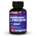 Magnesium L-Threonine Capsules, Threonine Magnesium Supplement, 1900mg Magnesium L-Threonine, Non GMO, Gluten Free - 120 Veg Capsules