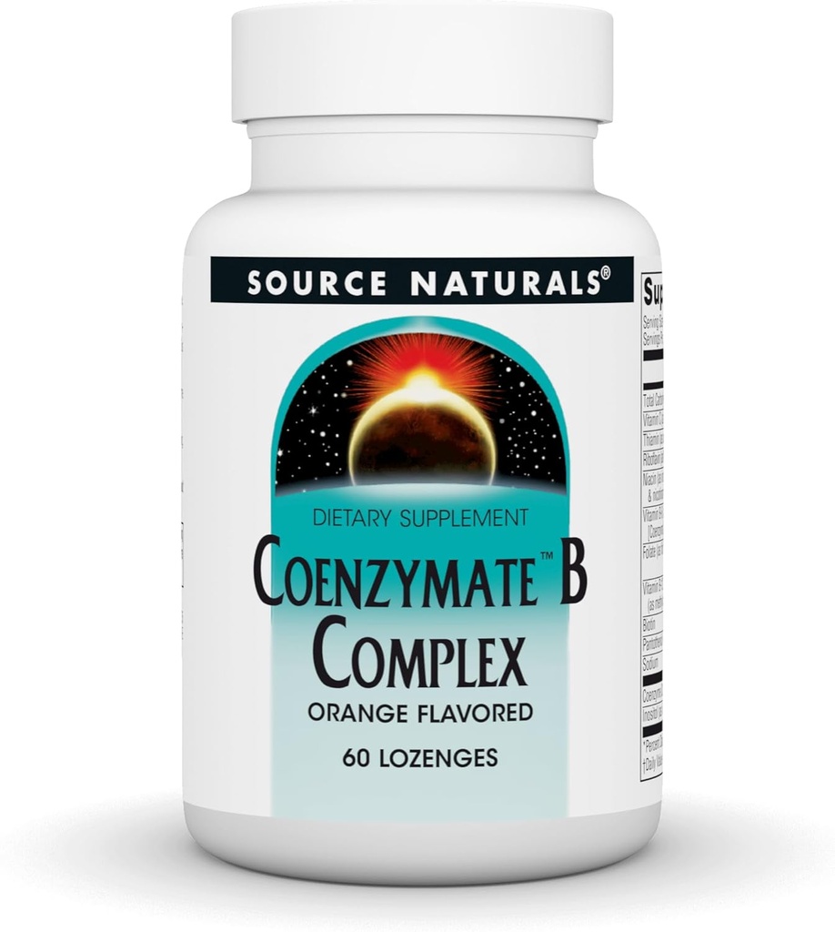 Coenzymated B Complex sublingual Orange Source Naturals, Inc. 60 Lozenge