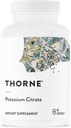 THORNE - Citrate de potassium - Supplément de potassium hautement absorbant pour le soutien du rein, du coeur et du squelette* - 90 capsules