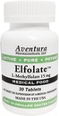 ELFOLATE ® 15 mg L- metylfolan Metylfolan metylu Metylfolan Medical Food Supplement Professional Siła Czysta Moc 30 Tabletki