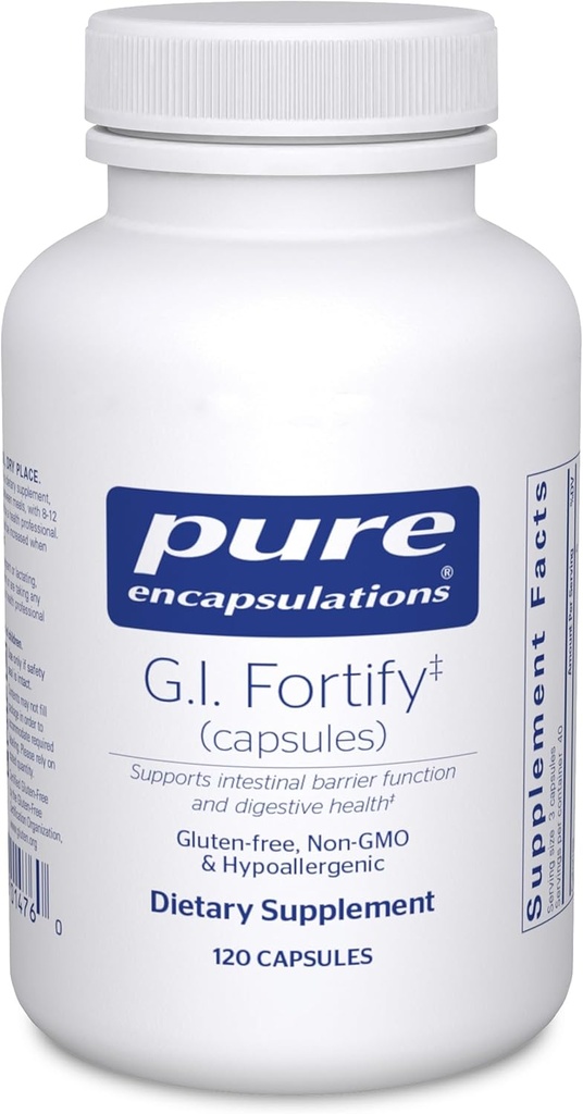 Čisté Enkapsulations G.I. Fortification (Capsules) CLAS124; Podporuje G.I. Function, Motility and Detoxification CLAS124; 120 Capsle