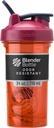 BlenderBottle Shaker Bottle Pro Series Perfecto para Protein Shakes e Pre Workout 24-Ounce, Coral