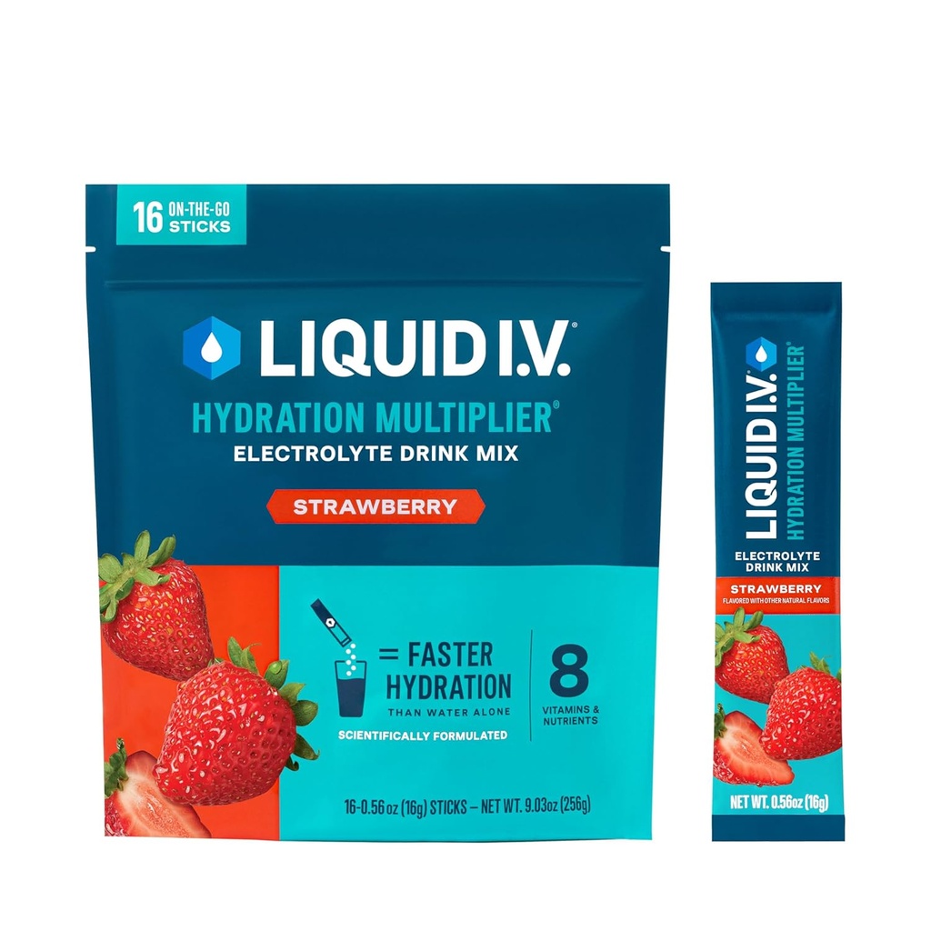 Liquid I.V.® Hydration Multiplier - вегетариански, електролитен, прахообразен инвертор Микс 1 Pack (16 Сервиз)