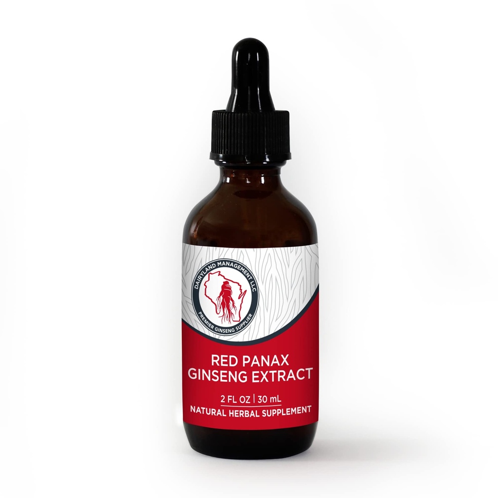 Dairyland Red Ginseng Extract 2 FL oz - Red Panax Ginseng Extract for Immune Support - Authentic Korean Red Ginseng - Non-GMO, Gluten Free Ginseng Liquid - Ginseng HerbSupplement for Daily Use