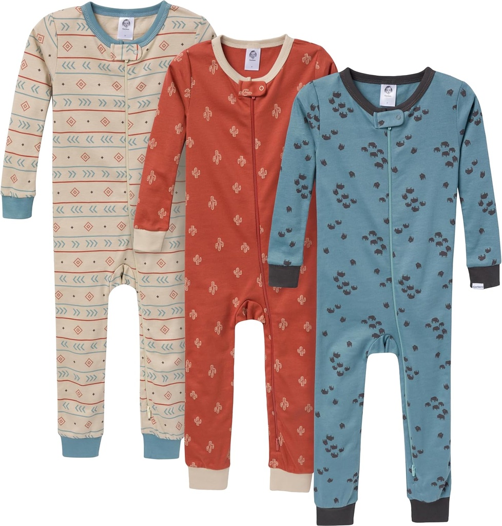 Gerber Baby-Boys 3-Pack Snug Fit One-Piece Cotton