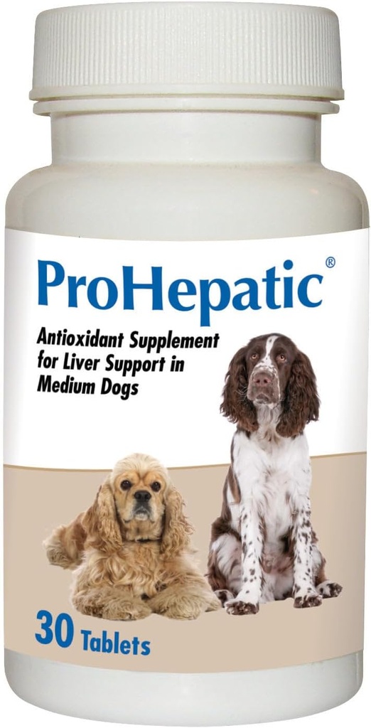 Prohepatic Liver Support Supplement för medelstora hundar (30 tabletter)