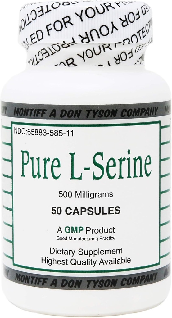 Pure L Serine 500 mg 50 Tælling